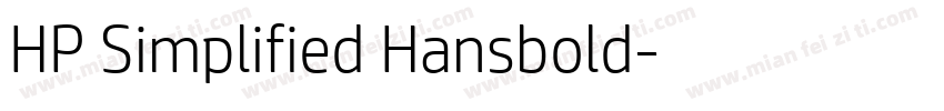 HP Simplified Hansbold字体转换
